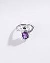 Modern Amethyst (Jamunia) Ring in 925 Sterling Silver - Urja