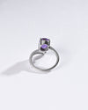 Modern Amethyst (Jamunia) Ring in 925 Sterling Silver - Urja