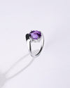 Modern Amethyst (Jamunia) Ring in 925 Sterling Silver - Urja