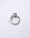 Vibrant Amethyst (Jamunia) Ring in 925 Sterling Silver - Urja