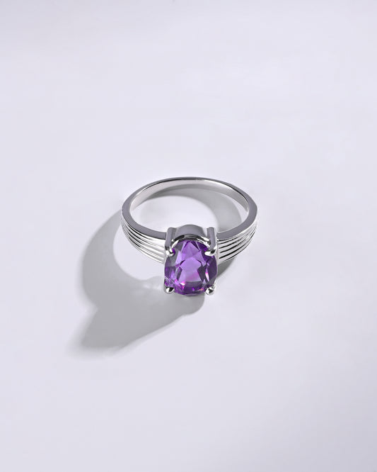 Magical Amethyst (Jamunia) Ring in 925 Sterling Silver - Urja