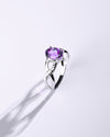 Celestial Amethyst (Jamunia) Ring in 925 Sterling Silver - Urja