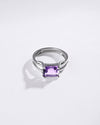Amethyst stone ring