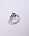 Grace Amethyst (Jamunia) Ring in 925 Sterling Silver - Urja Sq