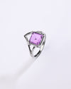 Serene Amethyst (Jamunia) Ring in 925 Sterling Silver - Urja Sq