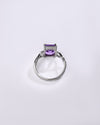 Glorious Amethyst (Jamunia) Ring in 925 Sterling Silver - Urja Sq