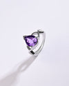 Powerful Amethyst (Jamunia) Ring in 925 Sterling Silver - Delta