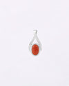 Gentle Curve Coral Pendant in 925 Silver