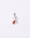 Eternal Om Coral Pendant in 925 Silver