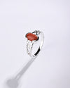 Supreme Coral (Moonga) Ring in 925 Sterling Silver - Nova