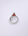 Infinity Coral (Moonga) Ring in 925 Sterling Silver - Delta Tr