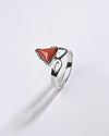 Infinity Coral (Moonga) Ring in 925 Sterling Silver - Delta Tr