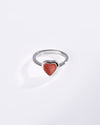 Minimalist Coral (Moonga) Ring in 925 Sterling Silver - Shakti Hr