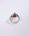 Powerful Coral (Moonga) Ring in 925 Sterling Silver - Shakti Tr