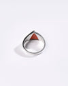 Prestine Coral (Moonga) Ring in 925 Sterling Silver - Shakti Tr