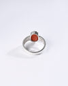 Luxe Coral (Moonga) Ring in 925 Sterling Silver - Shakti