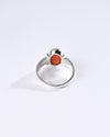 Deluxe Coral (Moonga) Ring in 925 Sterling Silver - Shakti