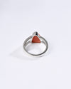 Ethereal Coral (Moonga) Ring in 925 Sterling Silver - Delta Tr