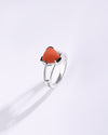 Ethereal Coral (Moonga) Ring in 925 Sterling Silver - Delta Tr