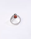 Natural Coral (Moonga) Ring in 925 Sterling Silver - Shakti