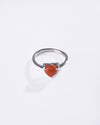 Minimalist Coral (Moonga) Ring in 925 Sterling Silver - Delta Hr