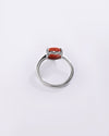 Minimalist Coral (Moonga) Ring in 925 Sterling Silver - Delta Hr