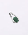 Gentle Curve Emerald Pendant in 925 Silver