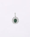 Florent Emerald Pendant in 925 Silver