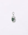 Florent Emerald Pendant in 925 Silver