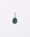 Plain Emerald Pendant in 925 Silver