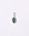 Plain Emerald Pendant in 925 Silver