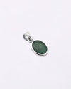 Plain Emerald Pendant in 925 Silver