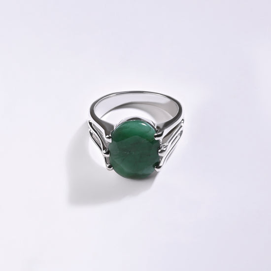 Male emerald ring