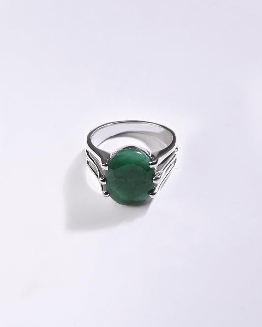 Male emerald ring