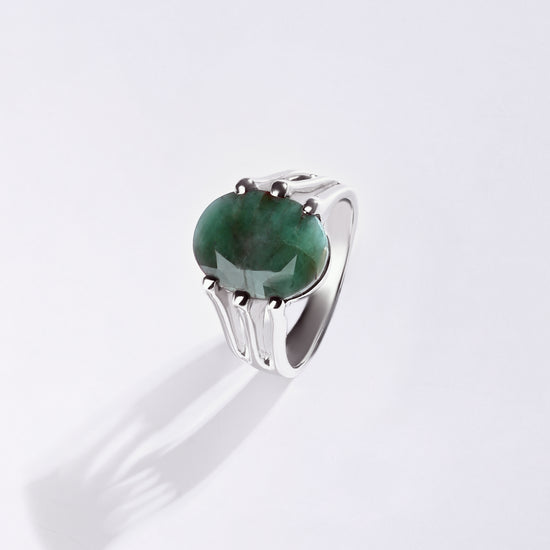 Panna stone ring design for men