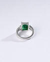 Exclusive Emerald (Panna) Ring in 925 Sterling Silver - Urja Sq