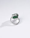 Dreamy Emerald (Panna) Ring in 925 Sterling Silver - Urja