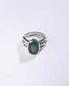 Elite Emerald (Panna) Ring in 925 Sterling Silver - Shakti