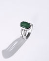 Elite Emerald (Panna) Ring in 925 Sterling Silver - Shakti