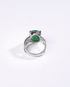 Cherished Emerald (Panna) Ring in 925 Sterling Silver - Urja