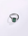 Bliss Emerald (Panna) Ring in 925 Sterling Silver - Shakti