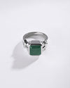 Exotic Emerald (Panna) Ring in 925 Sterling Silver - Shakti Sq