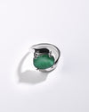 Radiant Emerald (Panna) Ring in 925 Sterling Silver - Urja