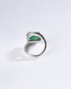 Radiant Emerald (Panna) Ring in 925 Sterling Silver - Urja