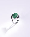 Radiant Emerald (Panna) Ring in 925 Sterling Silver - Urja