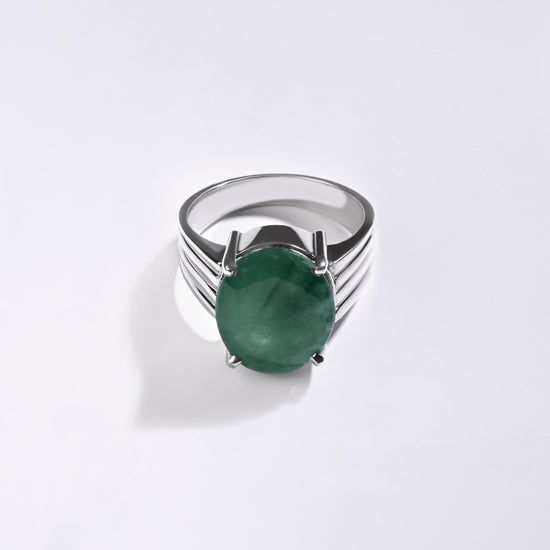 Panna silver ring for men