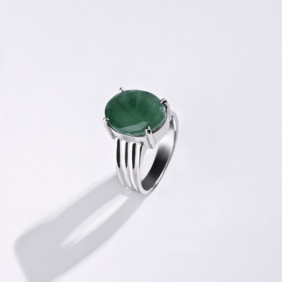 Panna stone ring for men