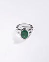 Rolex Emerald (Panna) Ring in 925 Sterling Silver - Shakti