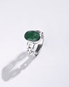 Rolex Emerald (Panna) Ring in 925 Sterling Silver - Shakti