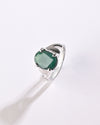 Authentic Emerald (Panna) Ring in 925 Sterling Silver - Urja